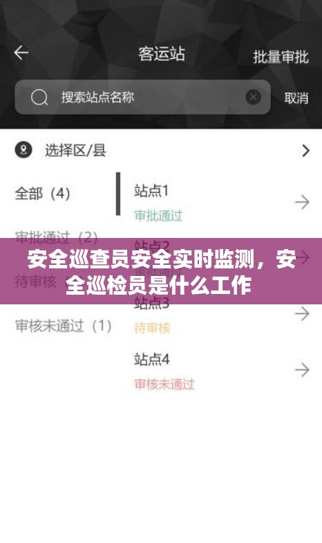 安全巡查员安全实时监测，安全巡检员是什么工作 