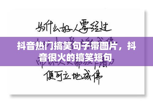 抖音热门搞笑句子带图片，抖音很火的搞笑短句 