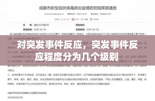 对突发事件反应，突发事件反应程度分为几个级别 