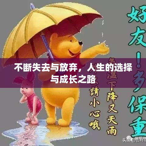 不断失去与放弃，人生的选择与成长之路